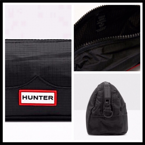 HUNTER ORIGINAL BLACK POUCH COSMETICS BAG A3C - Picture 2 of 5